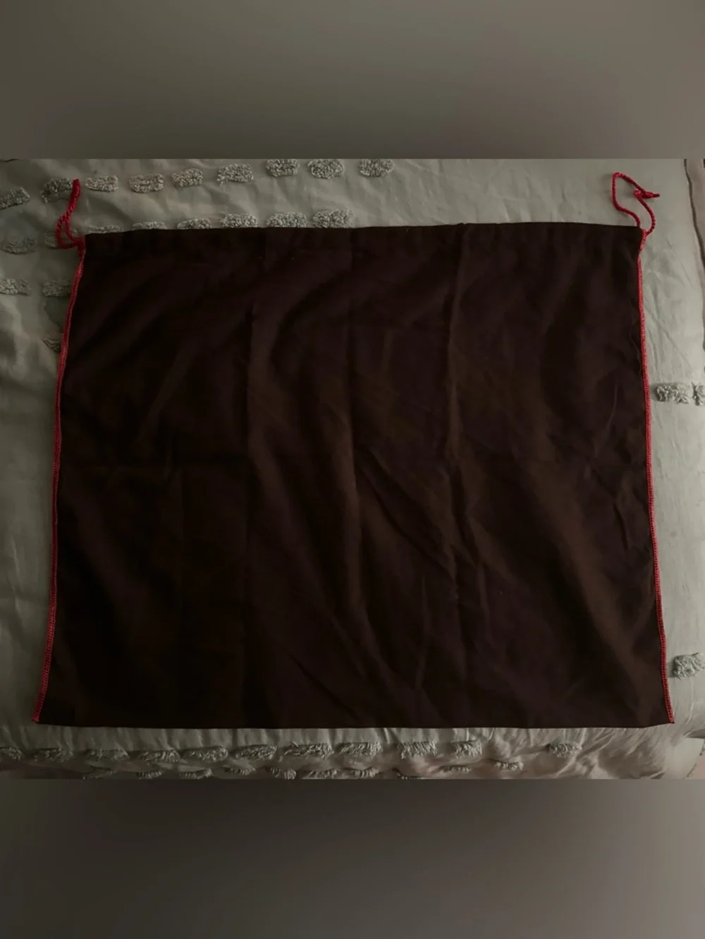 Coach XL Brown Logo Dust Bag with Red Trim 22x19.5”